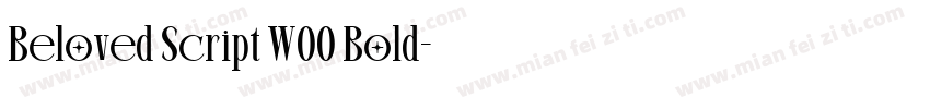 Beloved Script W00 Bold字体转换